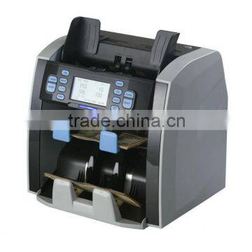 2015 Almighty 1+1 pockets Multi-currency discriminator counter sorter For USD EURO etc