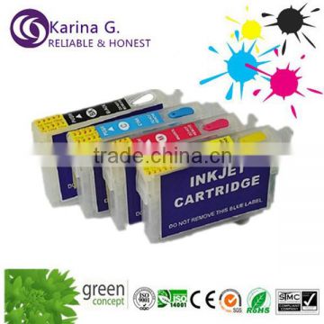 refill printer ink cartridge T1291 for epson ,with auto reset chip