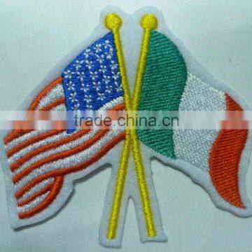 Italian flag patch,embroidery patch,iron on patch