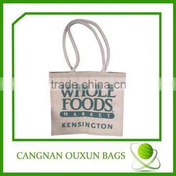 Wholesale jute tote bag