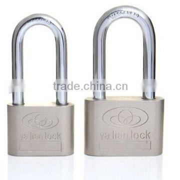 Long Shackle Nickle Coated Big Round Corner Padlock