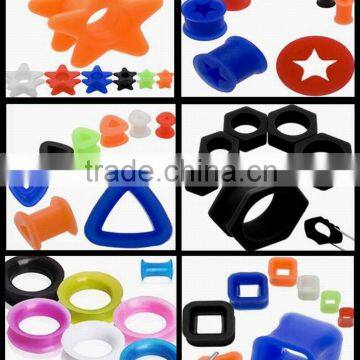 Fashion Silicone Jewelry Happy Tunnels