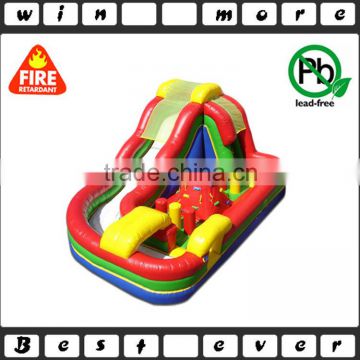 fun zone rock climb and slide type games, ourdoor party inflatable obstacle course equipment for kids