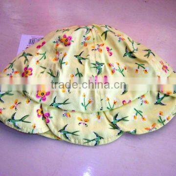 cheap 100% cotton infant promotional printing bucket hat