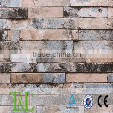 3D Classic Brick Shape PVC Wallpapers for Administration/ Commerce/ Entertainment/ Househould photo-2