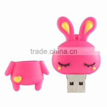 Top Selling and Cheapest Trade Assurance Attach Plastic Usb Flash Drive Celever Rabit Usb Flash Drives 8gb 16gb Usb Flash Drive photo-3