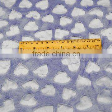 High Quality 100% Polyester Soft Comfortable Brushed Heart Fabric