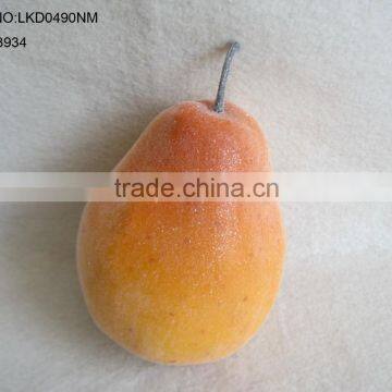 Decorative Artificial Foam Pear 3"*4.5" With Emulation Sugar for Havest Home Decoration photo-5