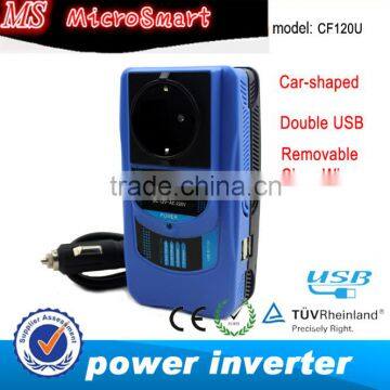 120W 12V 110V 120Vsmart car power inverter for auto