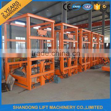 3tons 2016 New Design Guide Rail Hydraulic Warehouse Lift