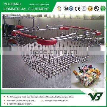 New style chrome plated wire shopping basket                        
                                                Quality Choice