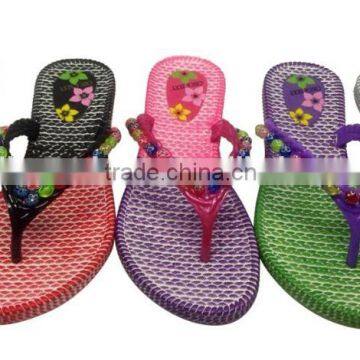 New arrival fashion flip flop for lady beach slipper shoes with many colors