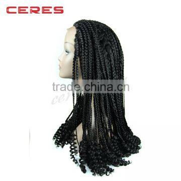 2016 Hottest Style 100% Japanese Fiber Lace Front Synthetic Wig, Kinky Marley Big Braid Wig photo-4