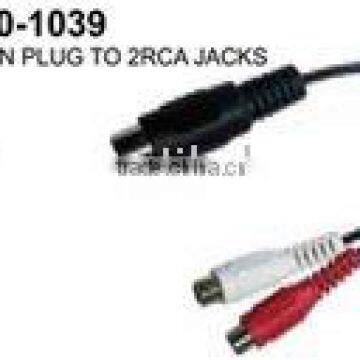 DIN5PIN PLUG TO 2RCA JACKS