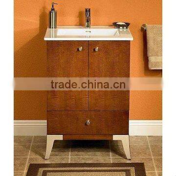 24'' modern warm cognac bathroom cabinet(mb-040)