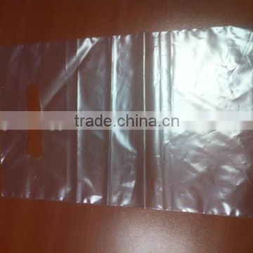 LDPE bags with die cut type side sealed