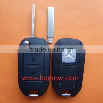 Lowest Price High Quality Citroen 2 button key blank with VA2 Blade (407 key blade),key case,auto key shell