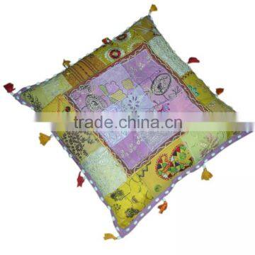 RTHPF-4 Modern khambadia work floor cushion Designer embroidered and ottomans Stylish Home Furnishing Ottomans