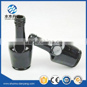 Hot selling fancy 25ml black liquor glass bottles with black lids for drinking                        
                                                                                Supplier's Choice