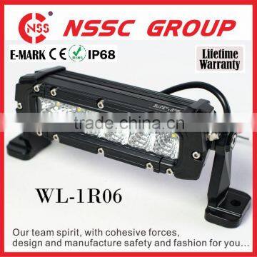 Factory produce 6 inch dot approved led light bar 35W 10-30V waterproof IP67 led light bar 6000K CREE led combo light bar 12v