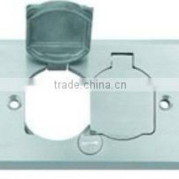 UL listed Nickel plated Flip lid assembly Floor box