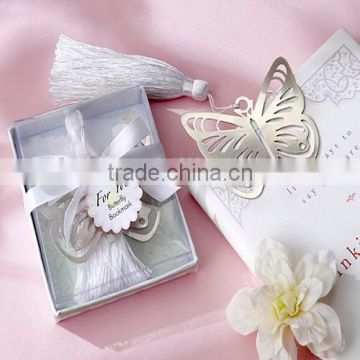 Wedding Favors Silver Metal Butterfly Bookmark