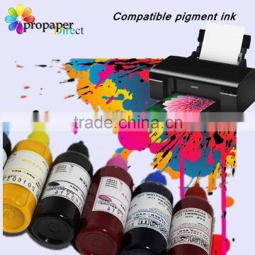 Compatible bulk waterbased pigment inks for inkjet printer