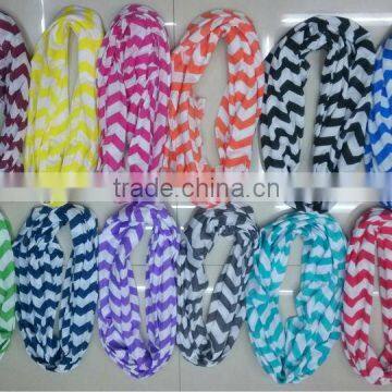 Hot Sale ! Toddlers Chevron Infinity Scarf Girls Wide and Long,Cotton Infinity Scarves, Knit Jersey, Zig Zag