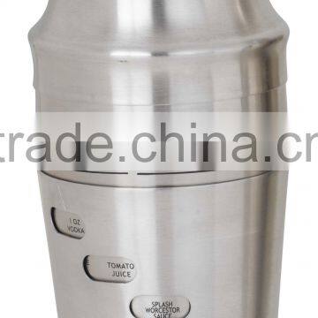stainless steel Recipe Cocktail Mixer /shaker