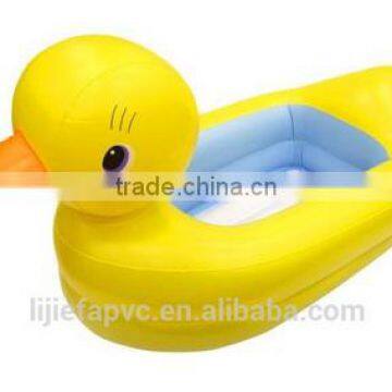 Inflatable Foot Bath, Transparent Pvc Inflatable Baby Bath Basin With Backrest photo-3