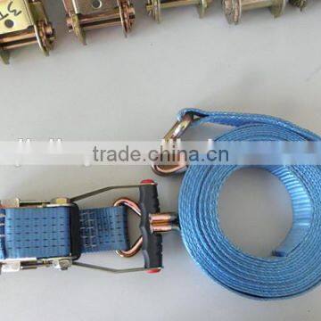 Plastic ratchet tie dwon strap lashing belt