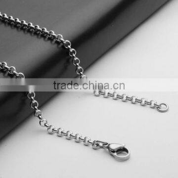Dongguan factory cheap wholesale high quality 316L stainless steel Rolo chain MXCH30002