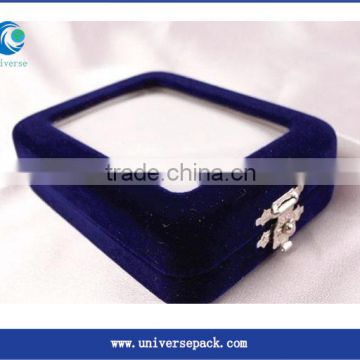 For Packing Use Boxes Metal Buckle Flocking Box Blue Nice Hot Sale Goods