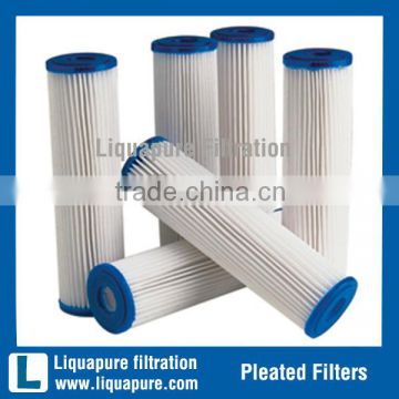 10 inch 1 um pleated polyester filter cartridge for swing pool and spa filtration