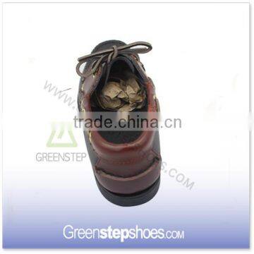Laser Cut Outsole Moccasin Cow Leather Men Boat Shoes
