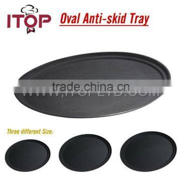 Plastic Non-slip Fast Food Tray/Round Anti-skid Tray photo-3