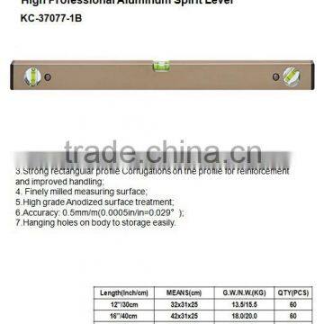 high accuracy three shockproof PMMA vials aluminum new type spirit level