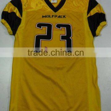 100% Polyester custom tackle twill and embroidery american football jerseys