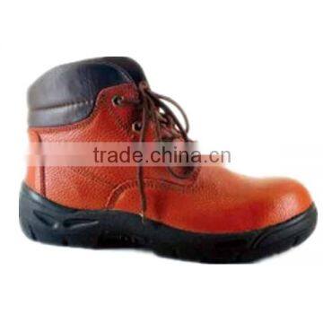 police red leather safety shoes safety work shoes red ce