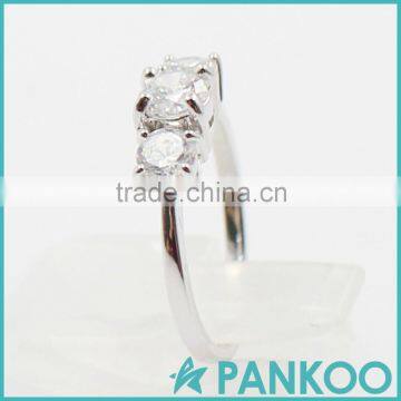 Wholesale Fashion Classic Series of Three Large Opal Sterling Silver Unisex Ring