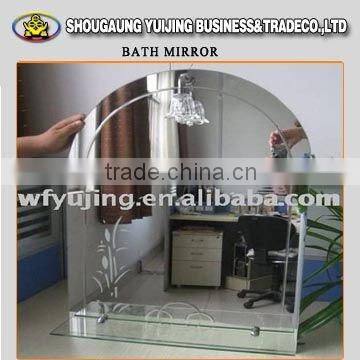 Shandong Factory Price 2mm Mirror Glass Pieces Bath Mirror Type Factory photo-4