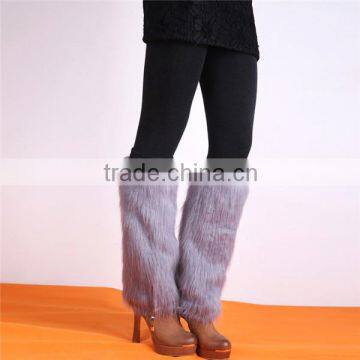 Sya hot sale women's fashion fake faux fur leg warmer