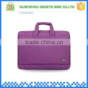 Purple polyester material ultrathin handheld laptop bag