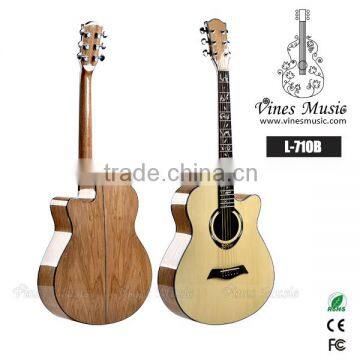 40 Inch headmade new inlay rattan folk guitar wholesale