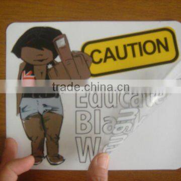 transparent vinyl sticker