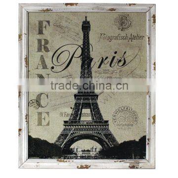 Beautiful Wooden Frame Decorative Printing With Burlap