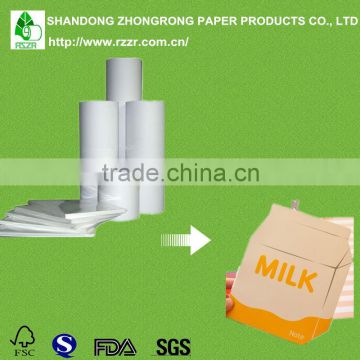 Hot sales pe coated aseptic liquid packaging paper board