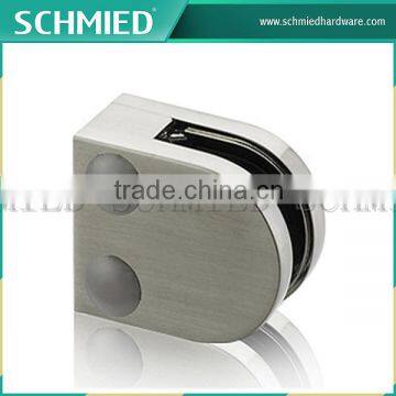 Decorative Wrought Iron Parts Stainless Steel Square Corner Satin Mirror Glass Clamp