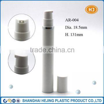 15ml white PP airless pump bottle for personal care use