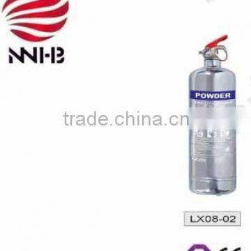 CE 2KG PORTABLE DRY POWDER FIRE EXTINGUISHER(STAINLESS CYLINDER)